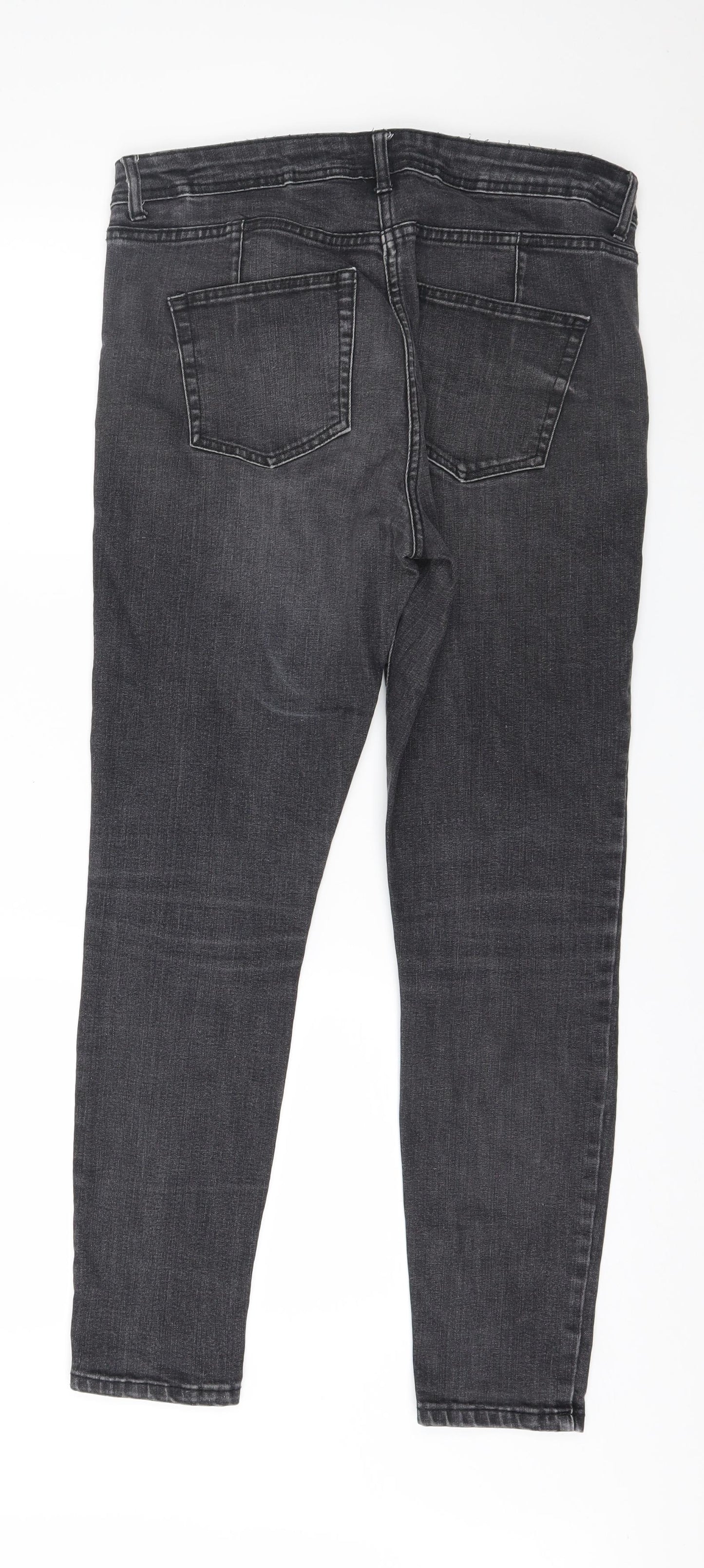 NEXT Womens Grey  Denim Skinny Jeans Size 12 L27 in