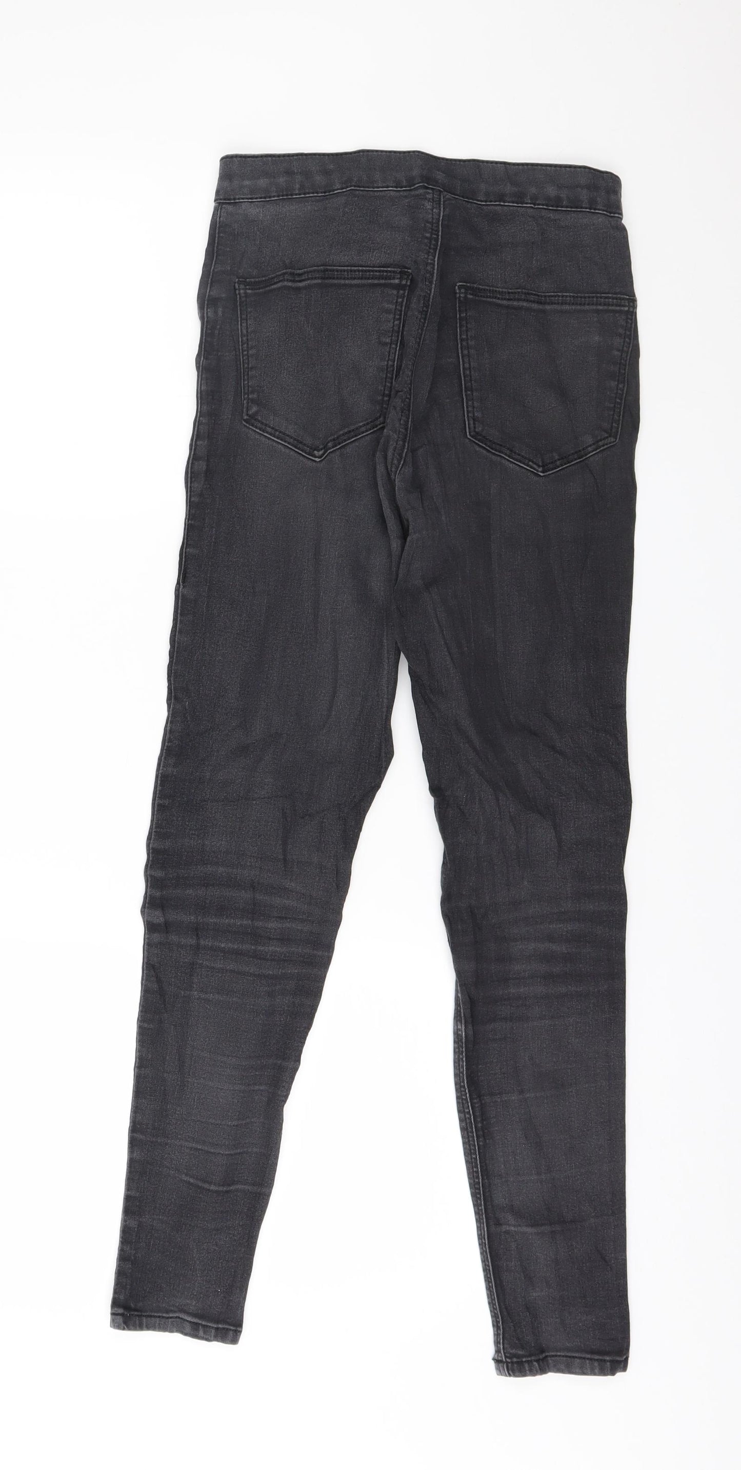 Topshop Womens Grey  Denim Skinny Jeans Size 28 in L30 in