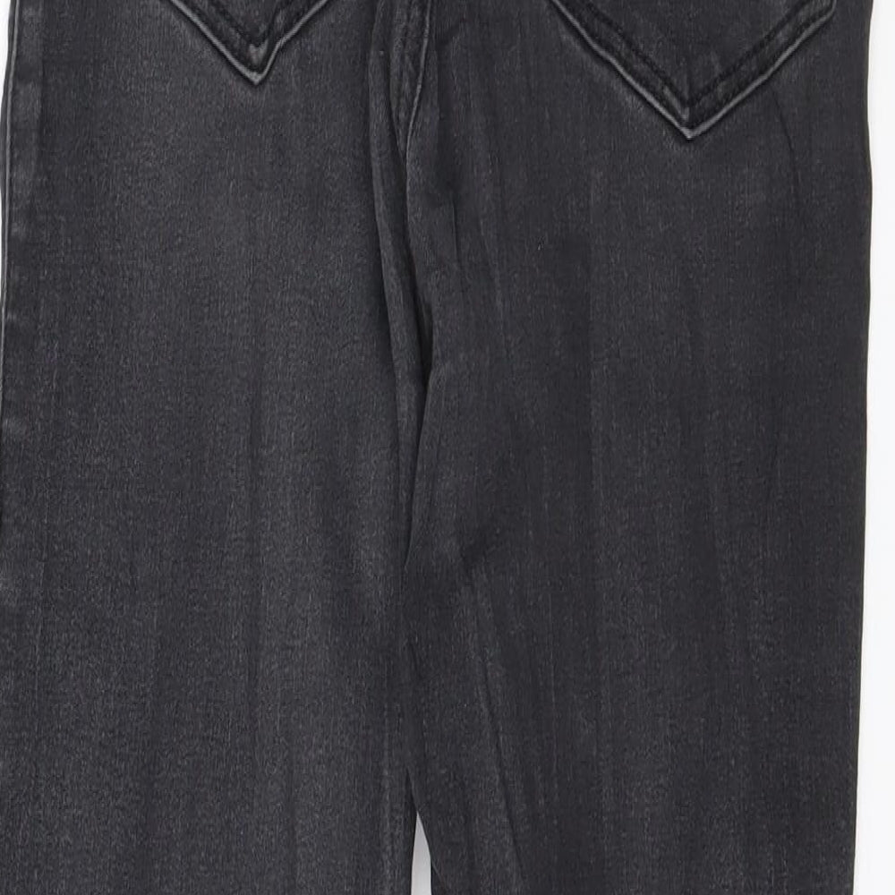 Topshop Womens Grey  Denim Skinny Jeans Size 28 in L30 in