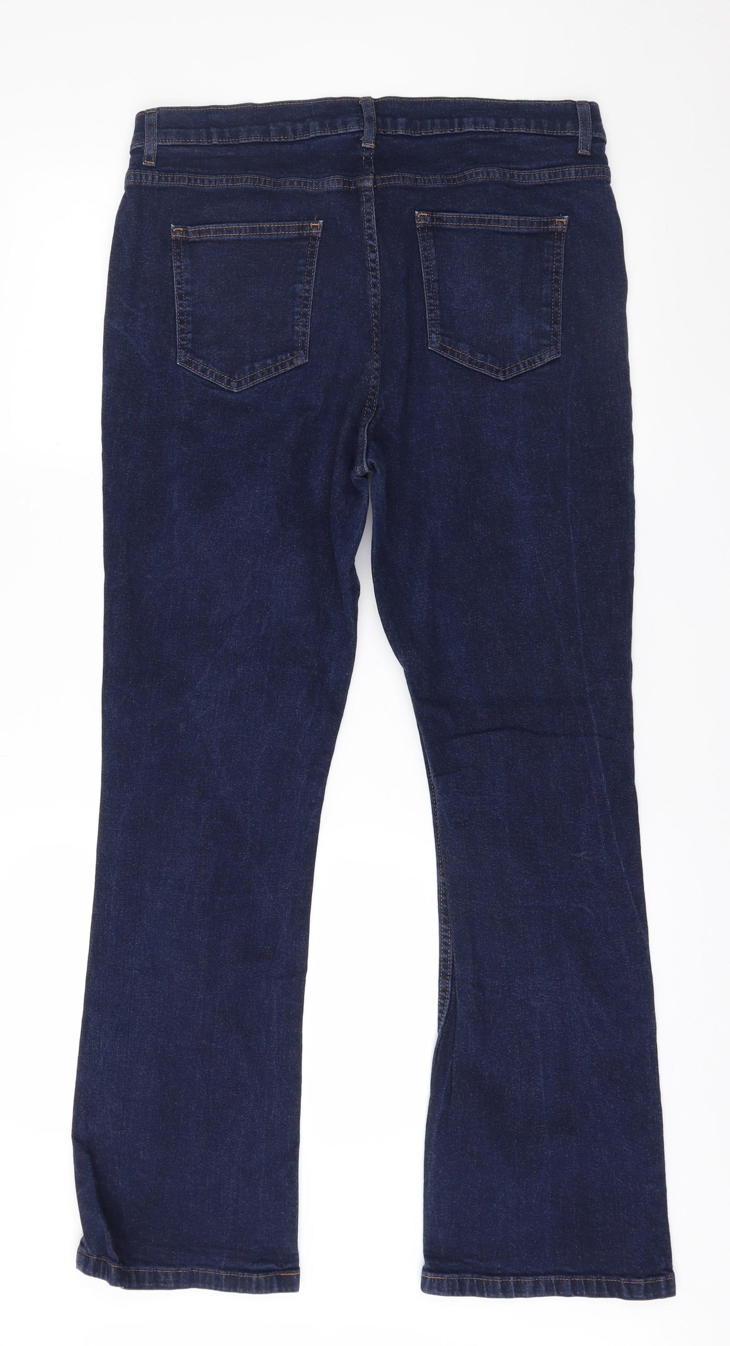 Marks and Spencer Womens Blue  Denim Bootcut Jeans Size 16 L30 in