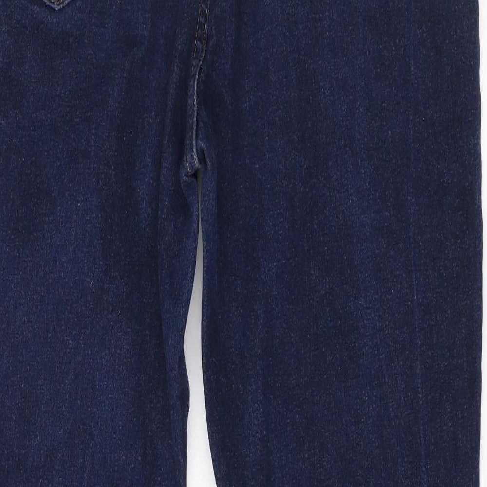 Marks and Spencer Womens Blue  Denim Bootcut Jeans Size 16 L30 in