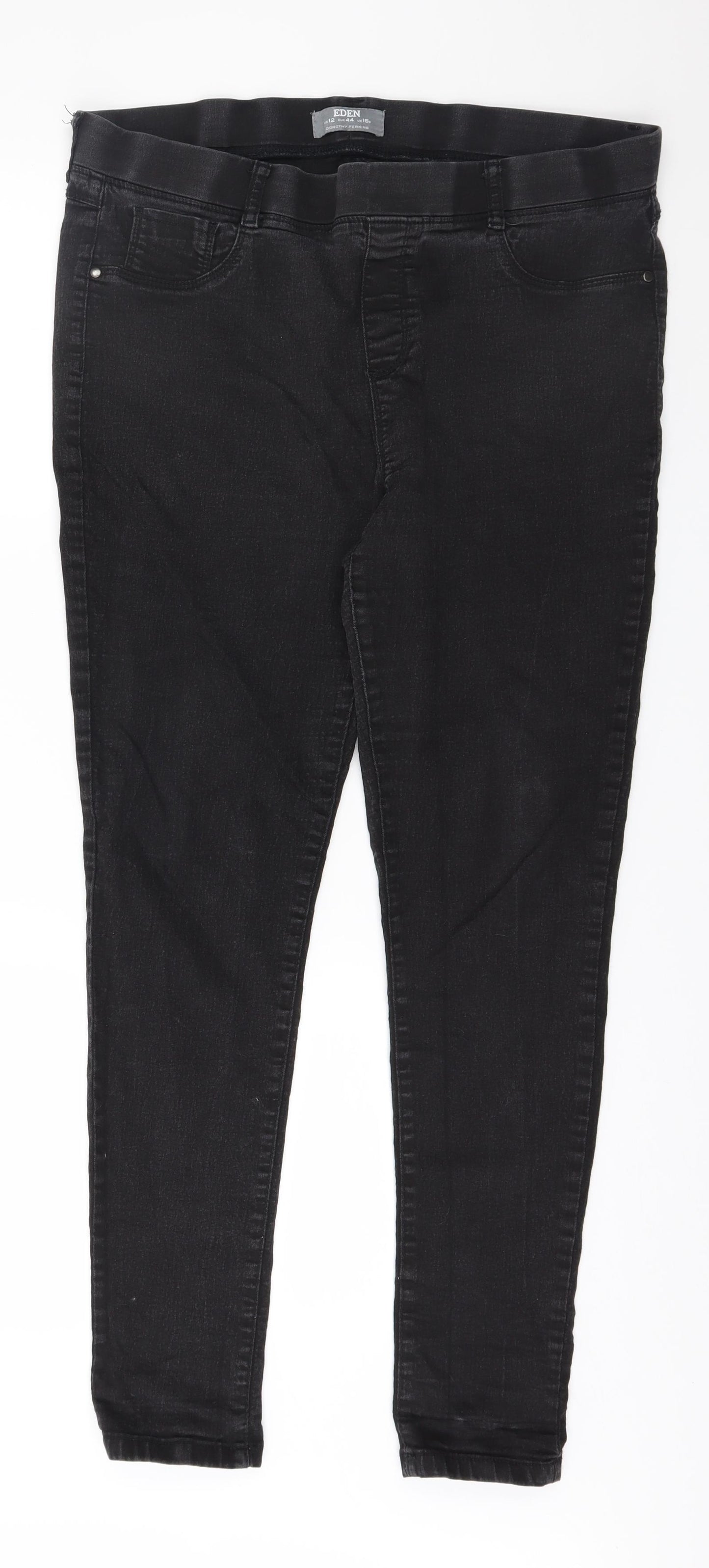 Dorothy Perkins Womens Grey  Denim Jegging Jeans Size 16 L29 in