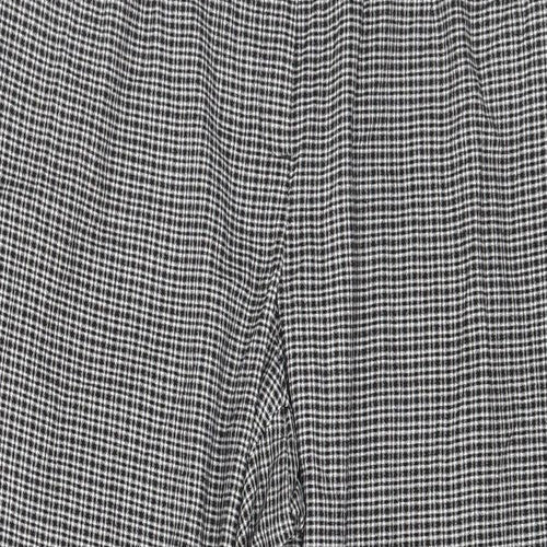 Roma Womens Black Check  Trousers  Size 36 in L28 in