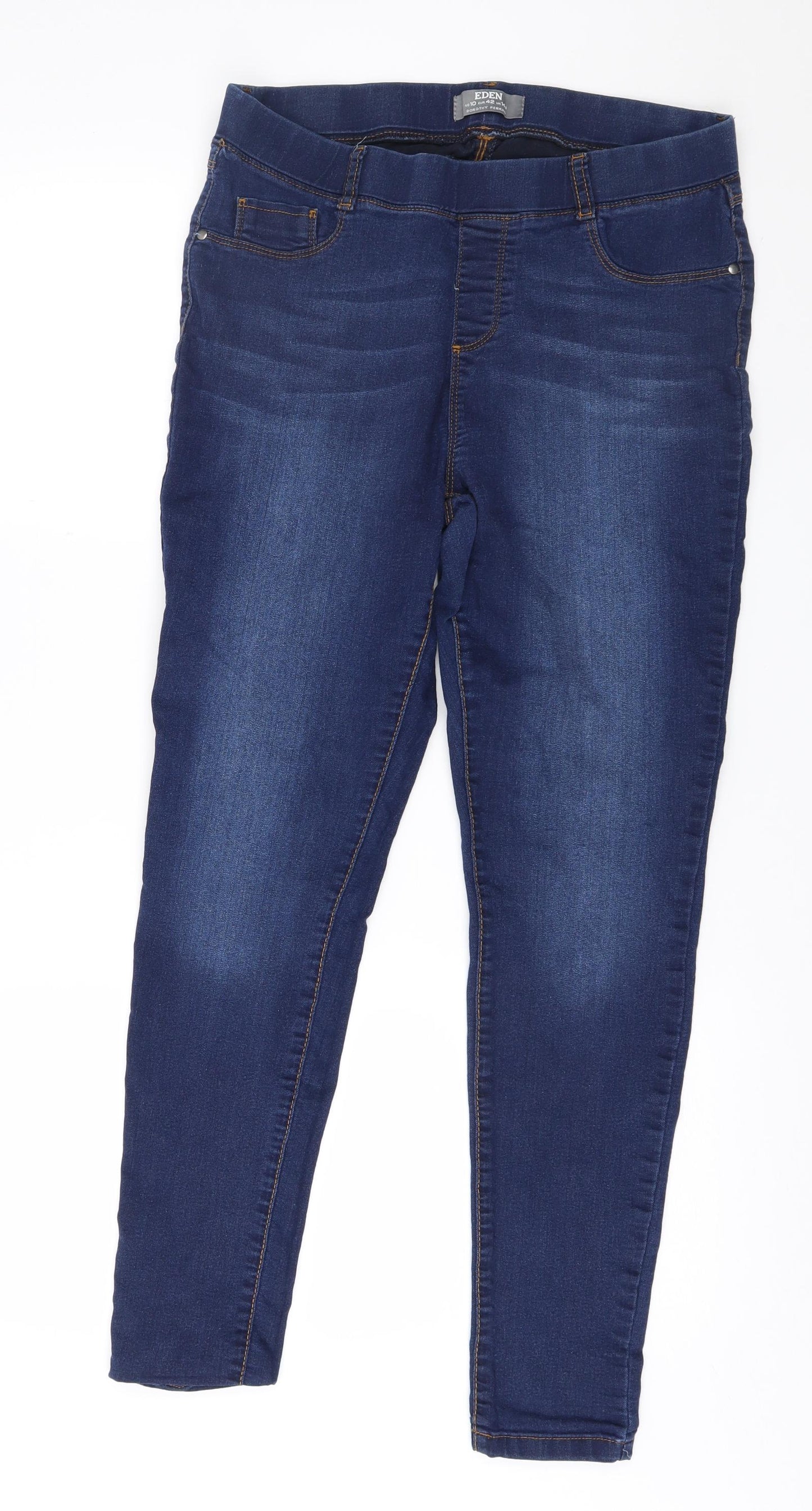 Dorothy Perkins Womens Blue  Denim Jegging Jeans Size 14 L27 in