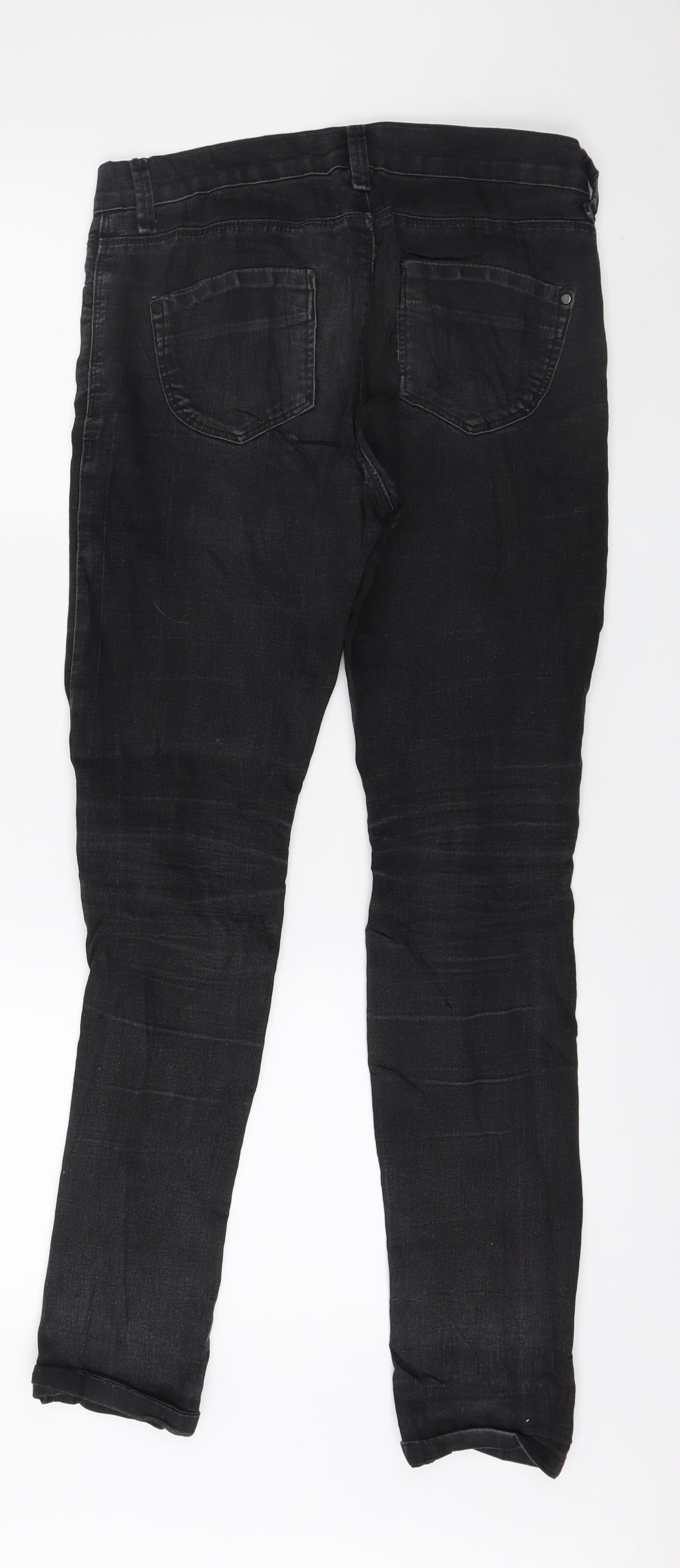 Denim & Co. Womens Grey  Denim Skinny Jeans Size 8 L30 in
