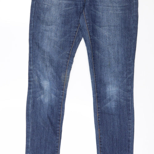 Denim & Co. Womens Blue  Denim Skinny Jeans Size 8 L31 in