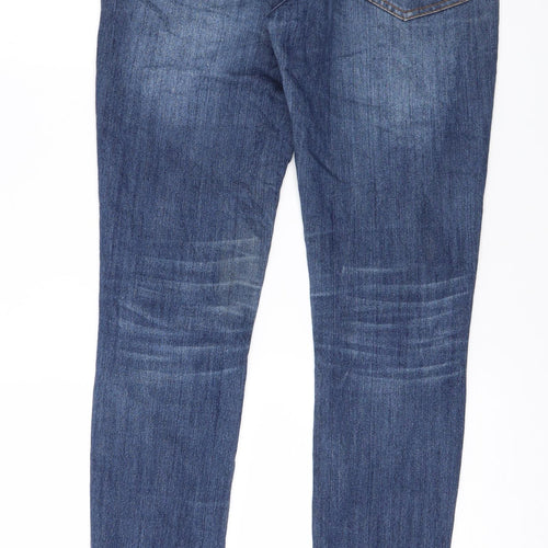 Denim & Co. Womens Blue  Denim Skinny Jeans Size 8 L31 in