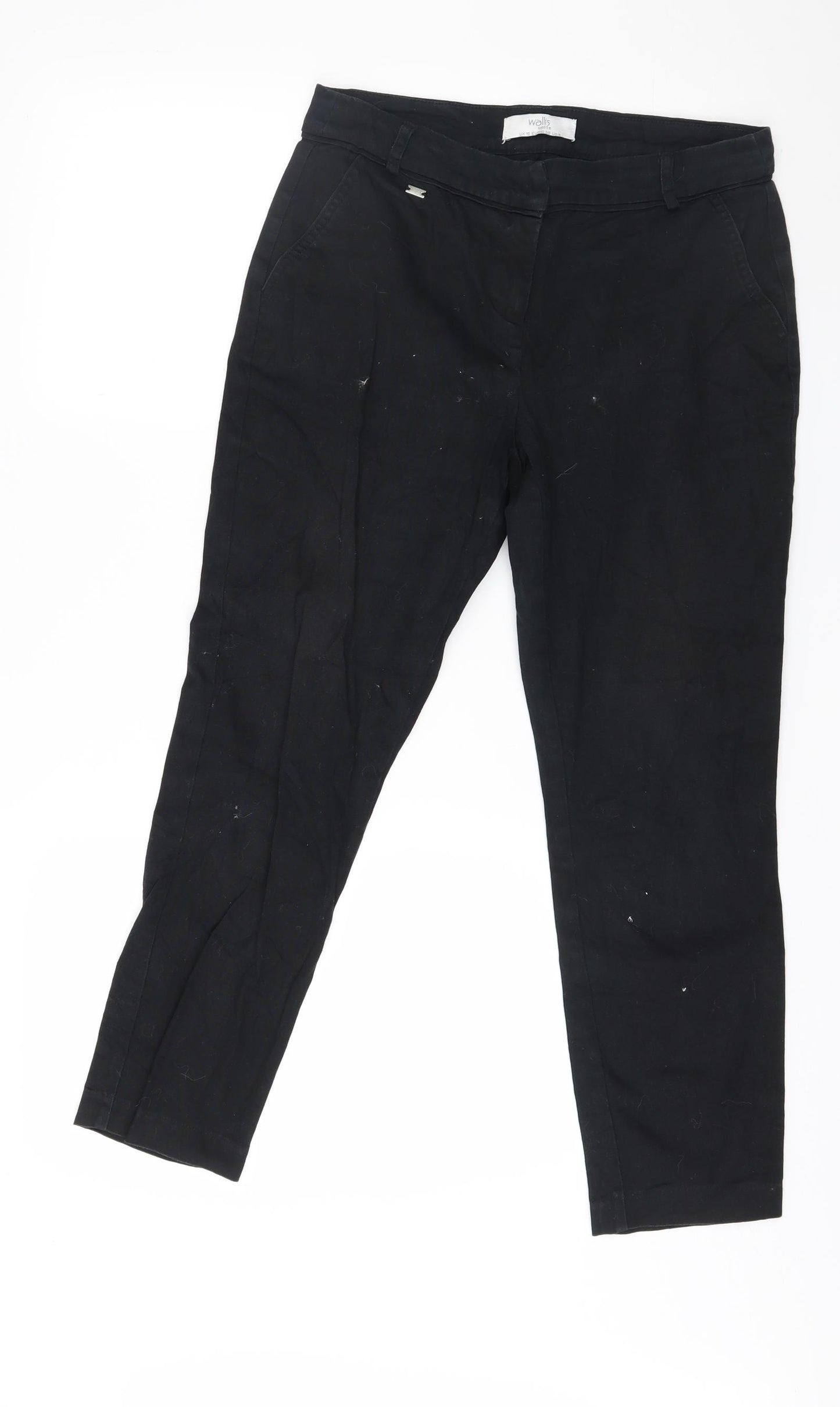 Wallis Womens Black   Trousers  Size 10 L25 in