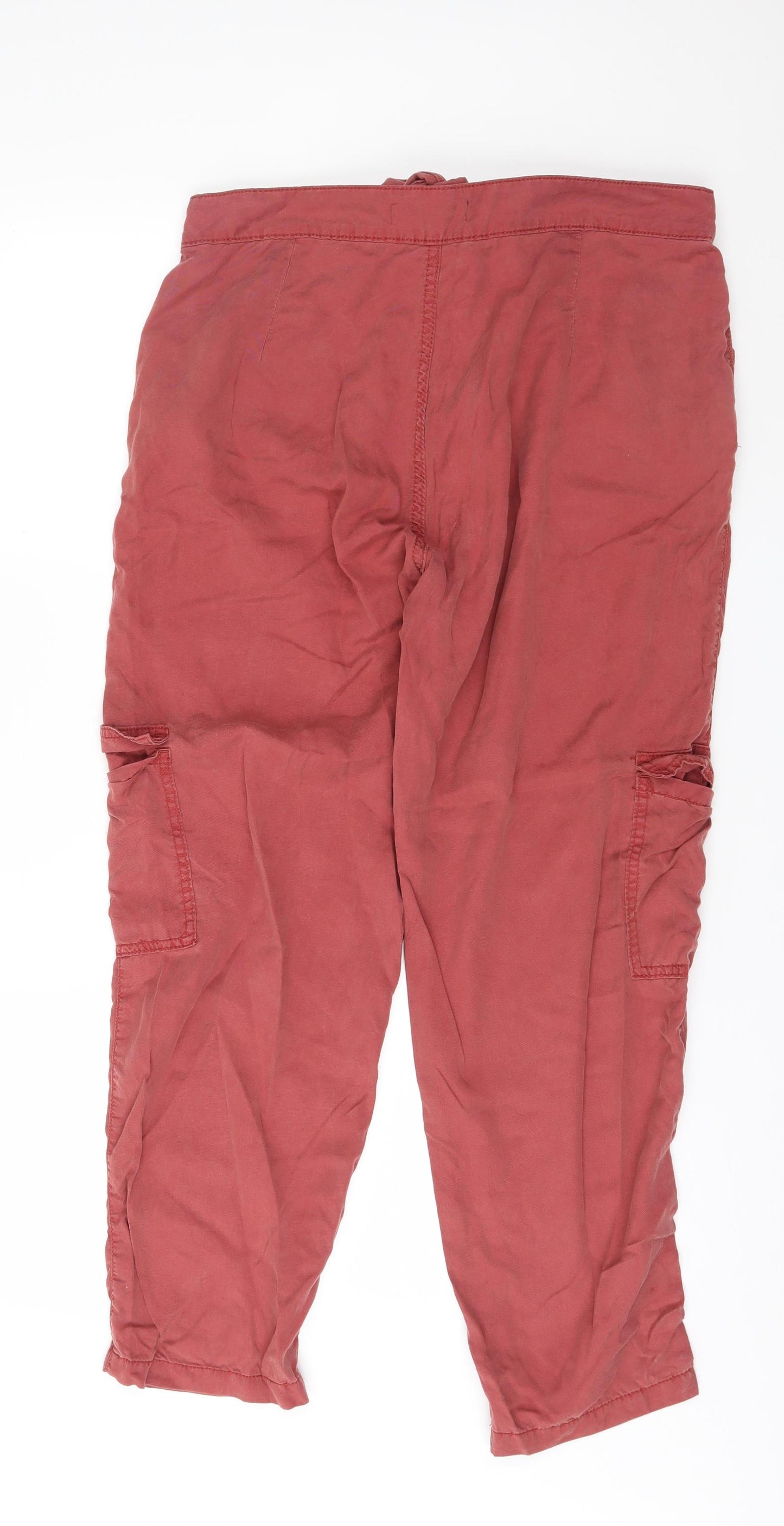 Primark Womens Red   Trousers  Size 14 L27 in