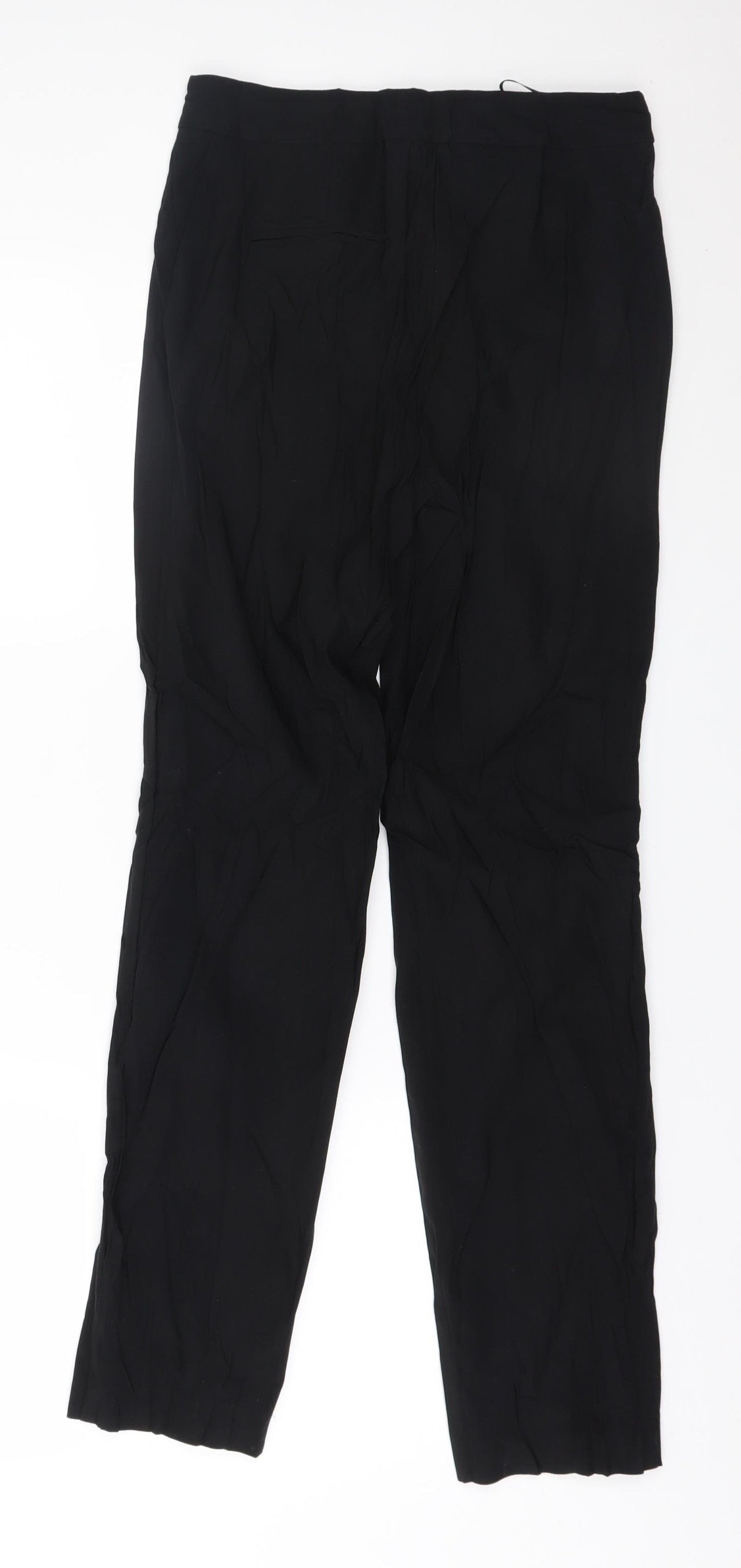 Papaya Womens Black   Trousers  Size 8 L28 in