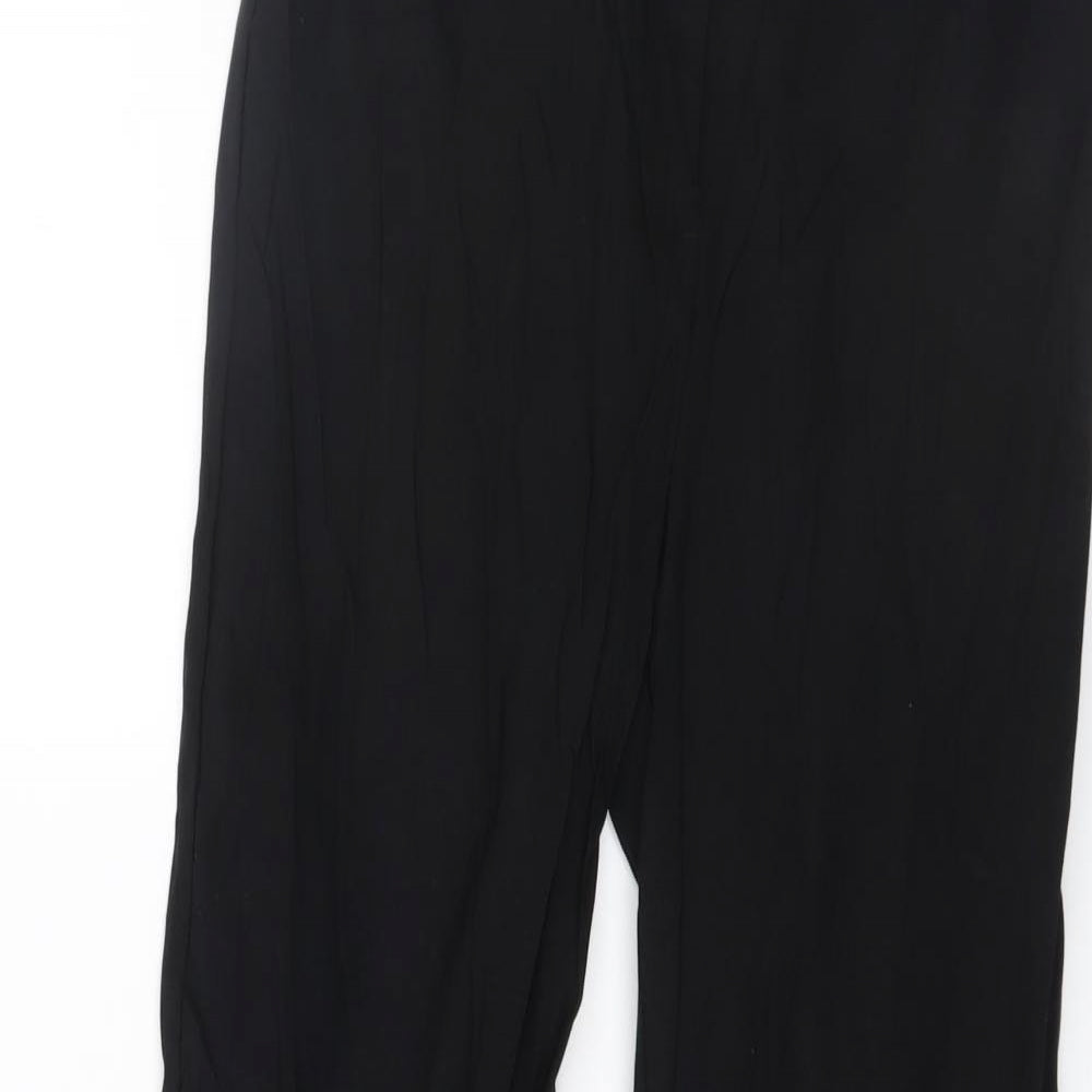 Papaya Womens Black   Trousers  Size 8 L28 in
