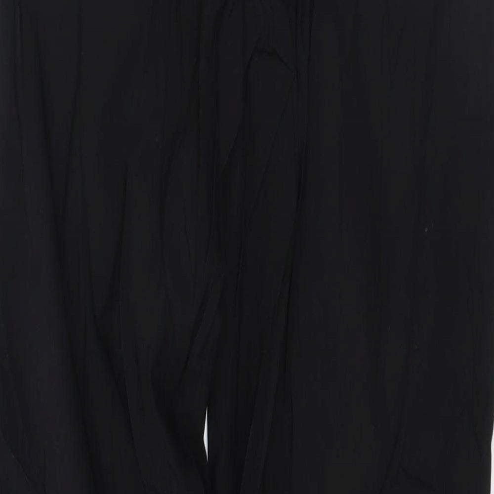 Papaya Womens Black   Trousers  Size 8 L28 in