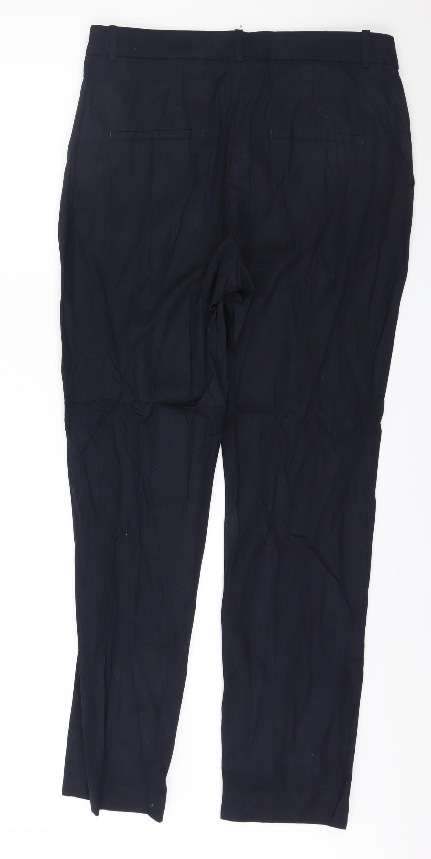 H&M Womens Blue   Trousers  Size 12 L29 in
