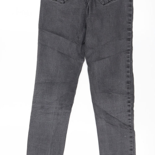 Denim & Co. Womens Grey  Denim Skinny Jeans Size 8 L27 in
