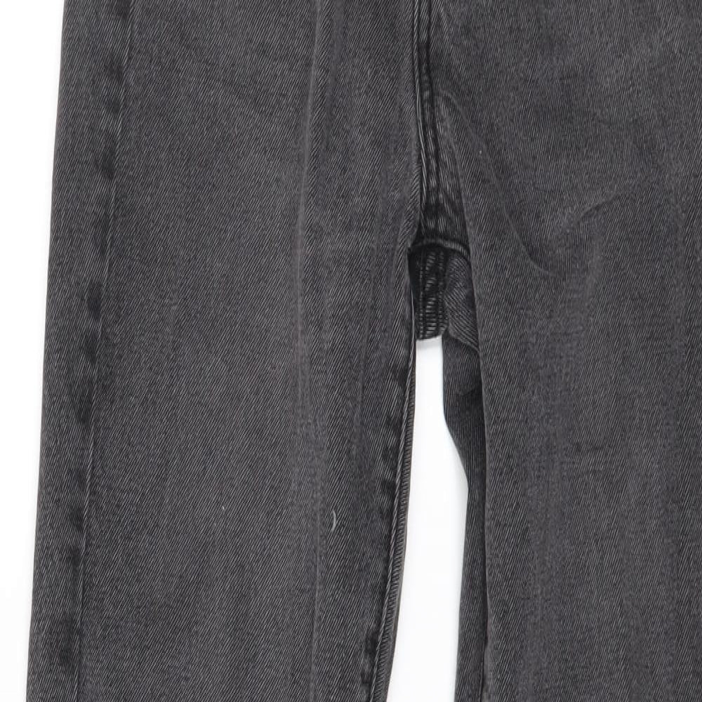 Preworn Womens Grey  Denim Straight Jeans Size 30 in L30 in