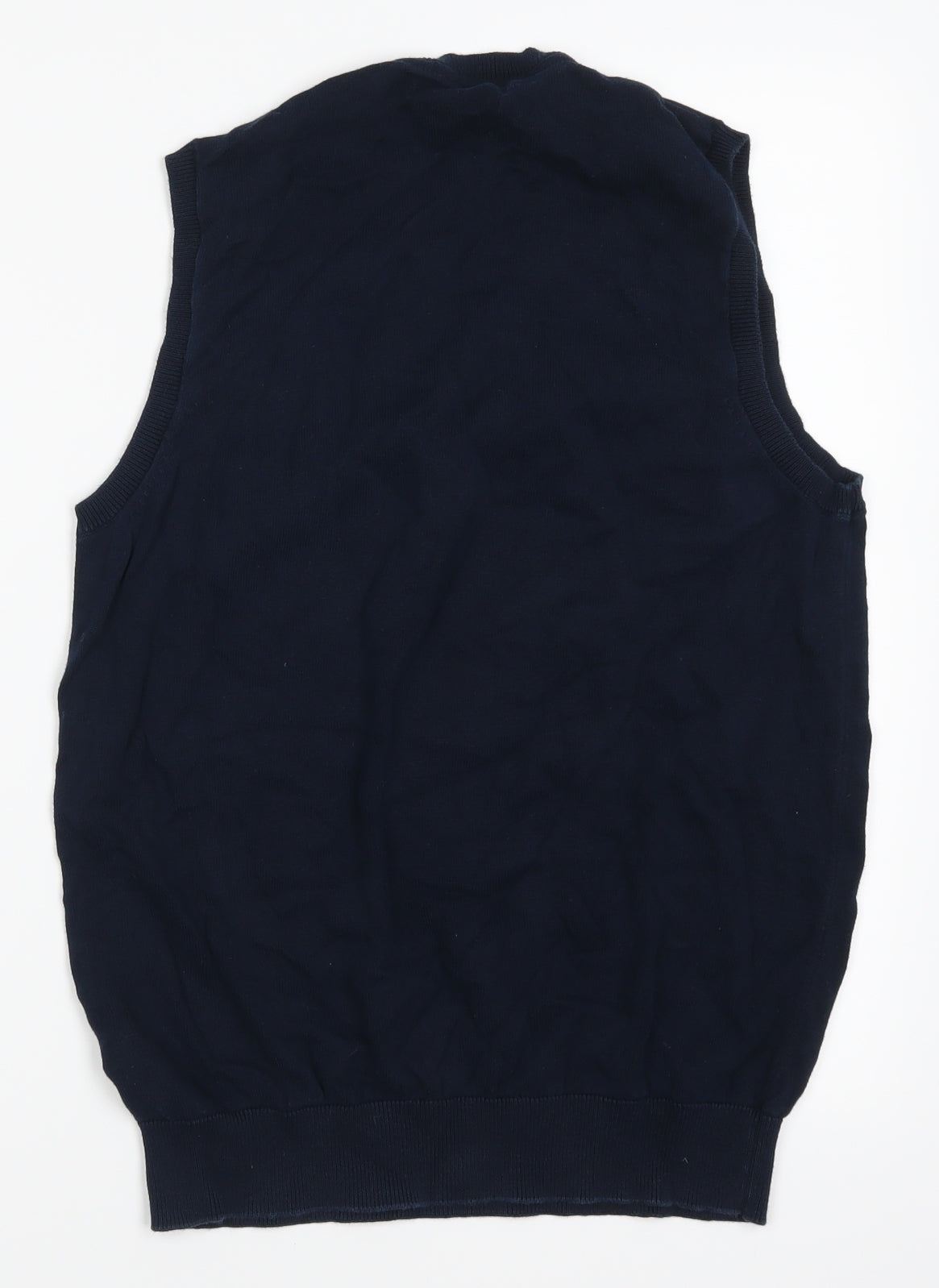 Marks and Spencer Mens Blue   Vest Jumper Size S