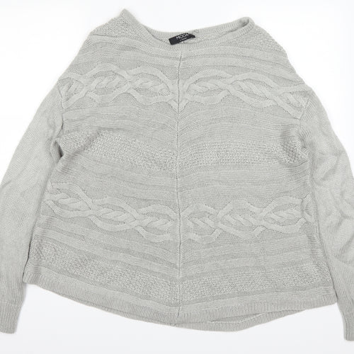 George Womens Grey  Knit Pullover Jumper Size 12