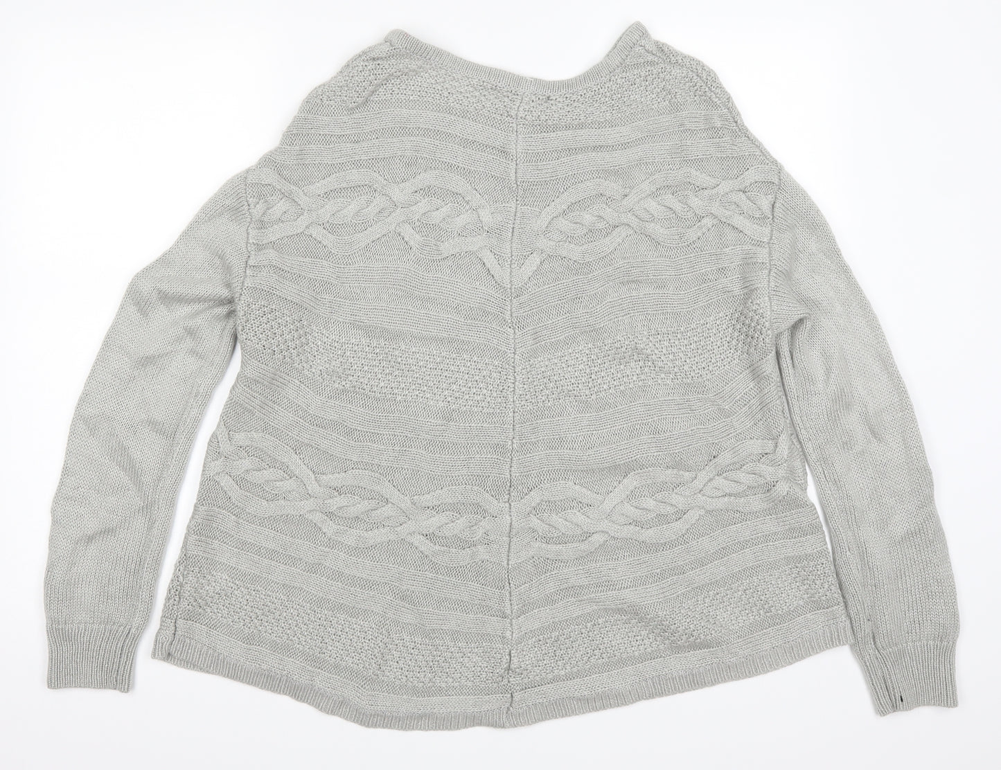 George Womens Grey  Knit Pullover Jumper Size 12