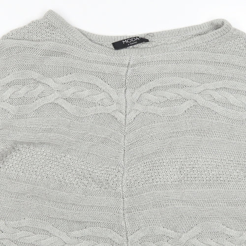 George Womens Grey  Knit Pullover Jumper Size 12