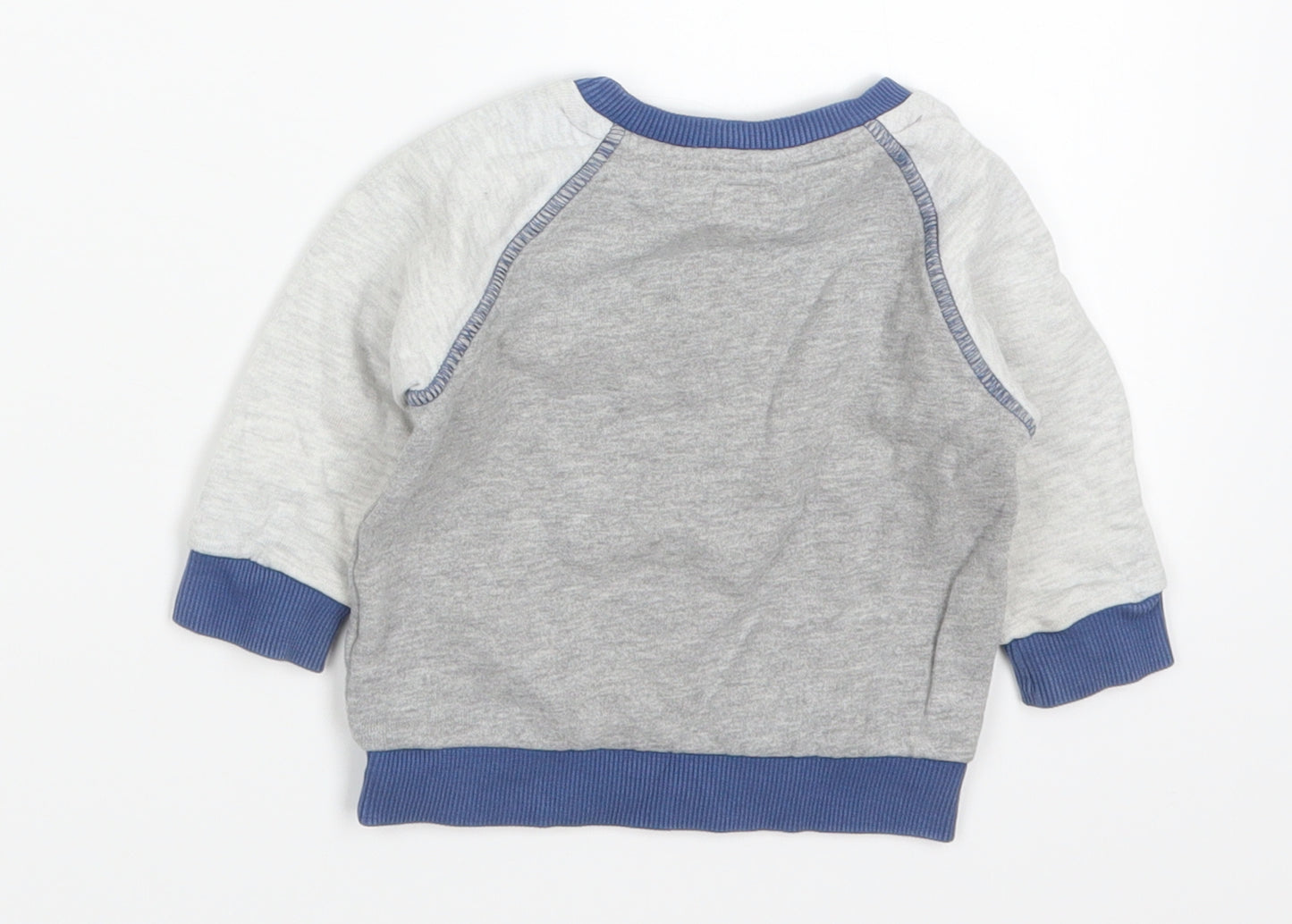 F&F Boys Grey   Basic T-Shirt Size 6-9 Months  - Top Dog Academy
