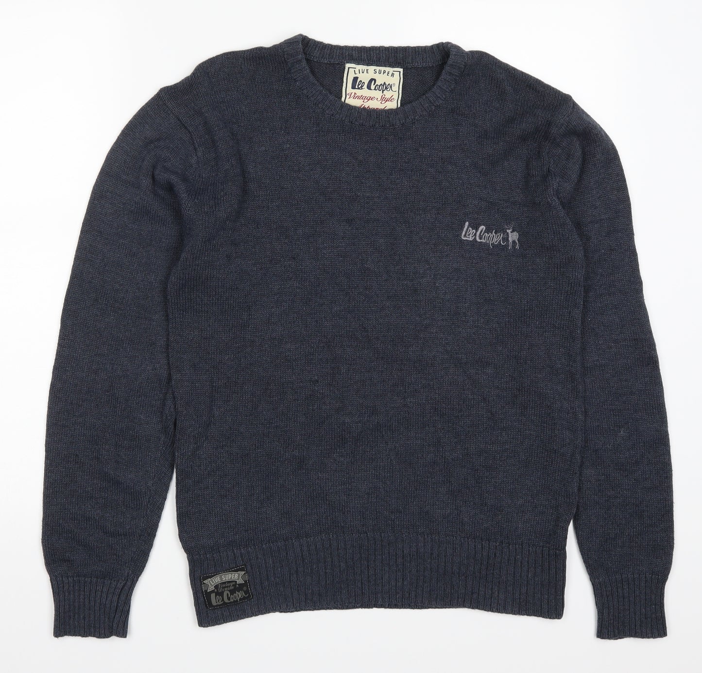 Lee Cooper Mens Blue   Pullover Jumper Size S
