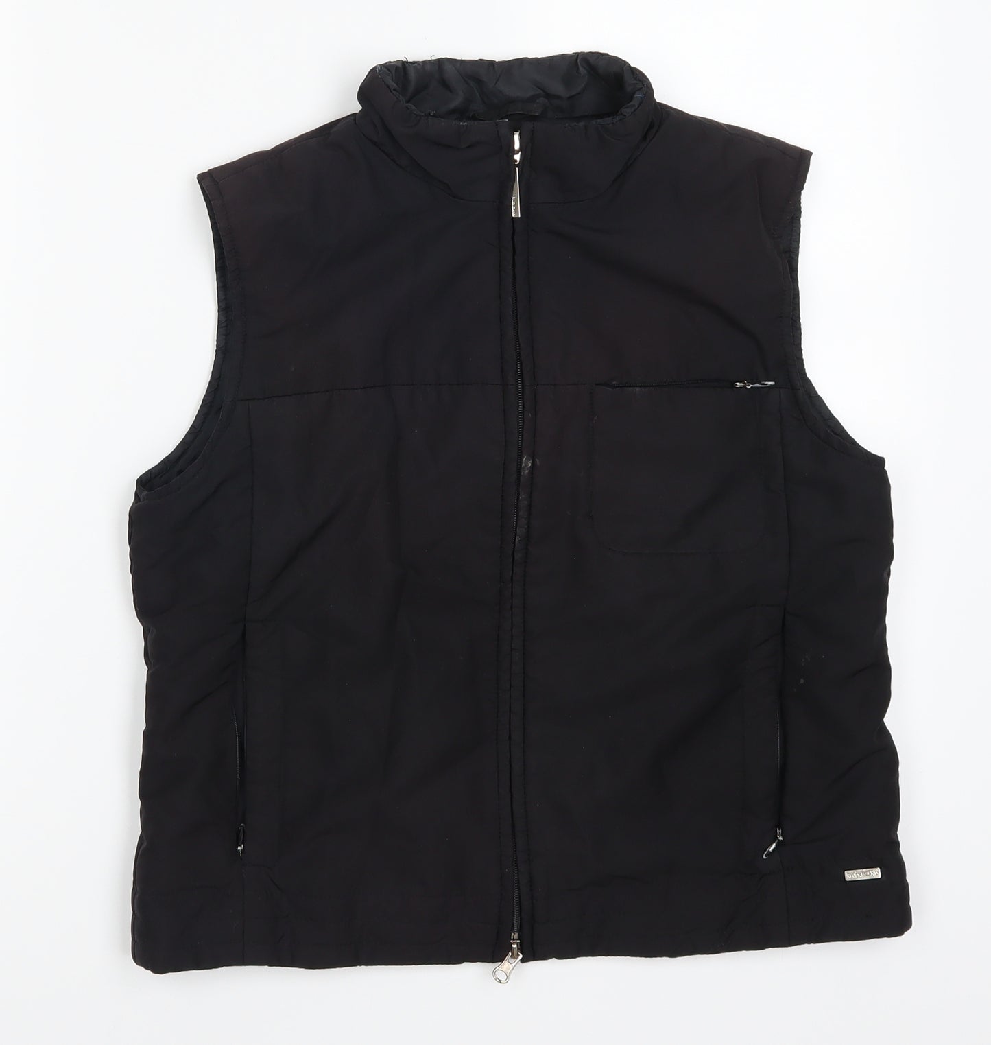 River Island Womens Black   Gilet Coat Size 12