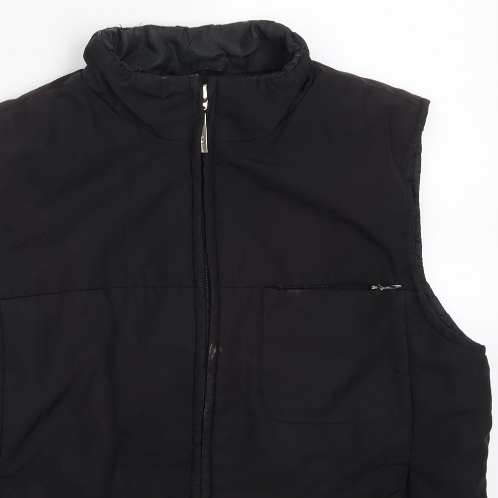 River Island Womens Black   Gilet Coat Size 12