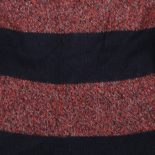 Marks and Spencer Womens Red Striped  Pullover Jumper Size 8