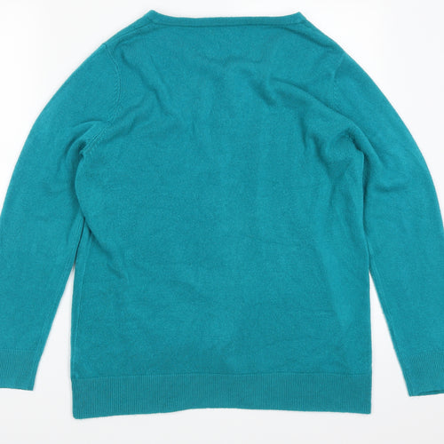 Bonmarché Womens Blue   Cardigan Jumper Size M