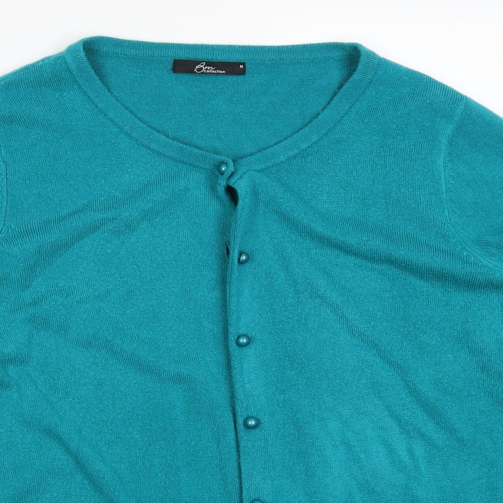 Bonmarché Womens Blue   Cardigan Jumper Size M