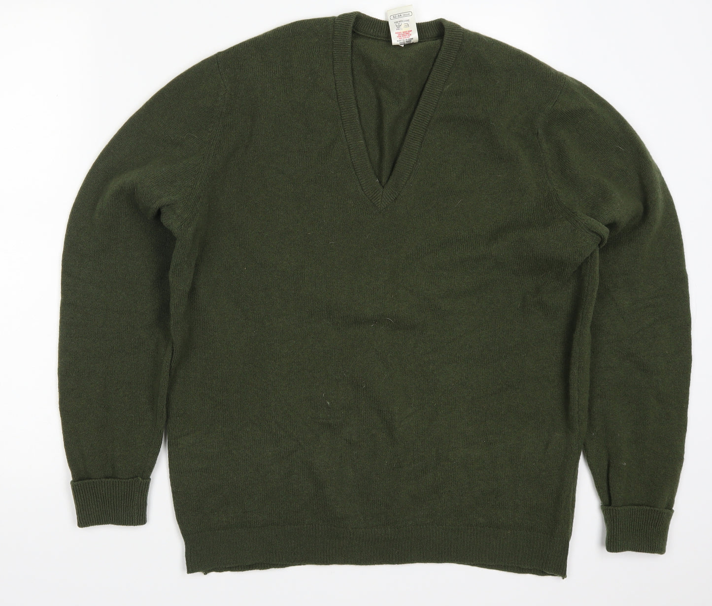 St Michael Mens Green   Pullover Jumper Size L