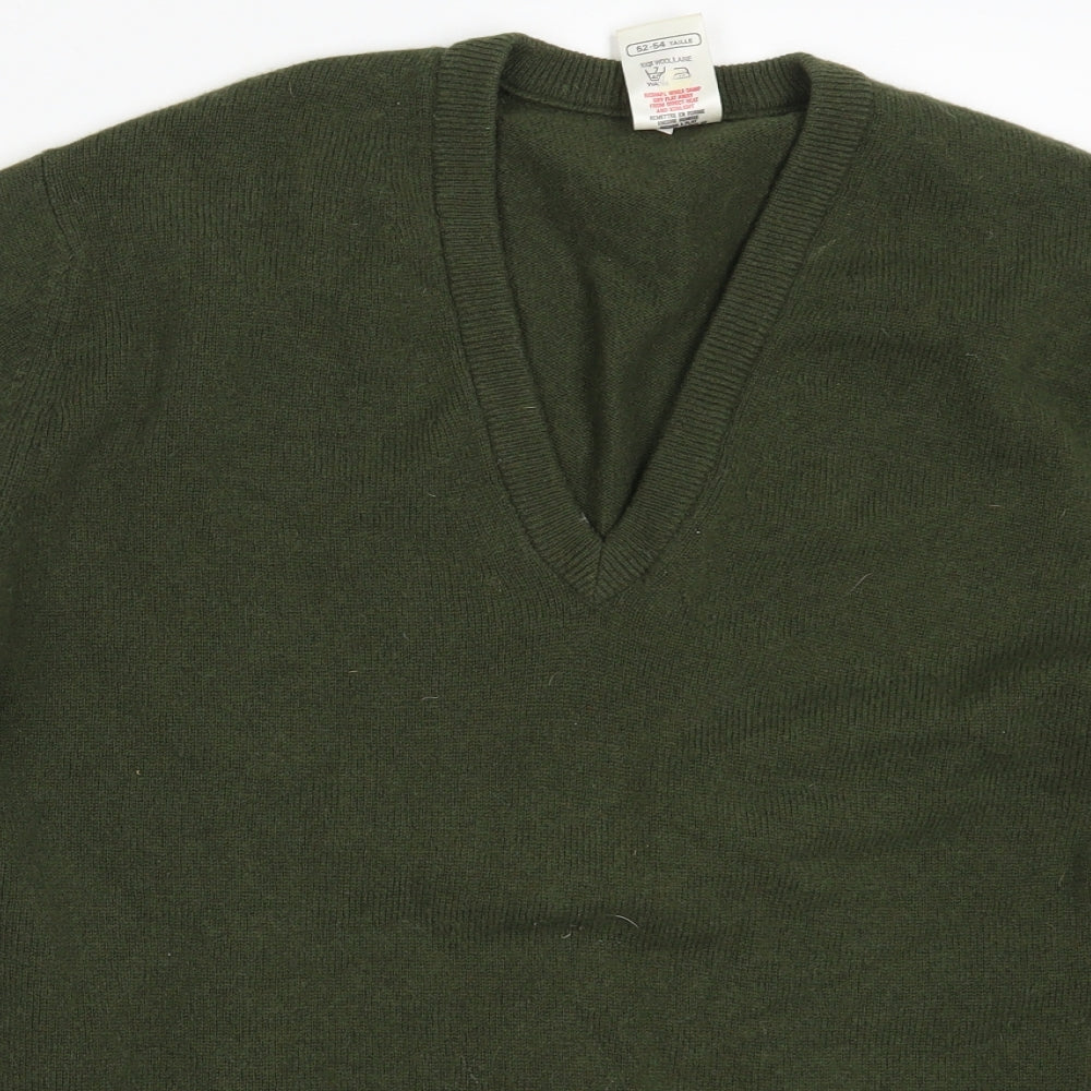 St Michael Mens Green   Pullover Jumper Size L
