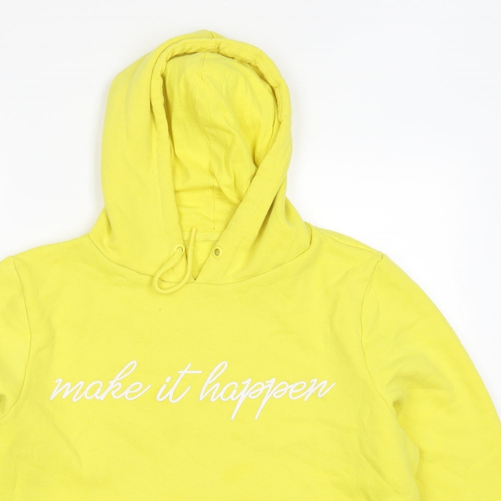 Primark Womens Yellow   Pullover Hoodie Size 18  - Make it Happen