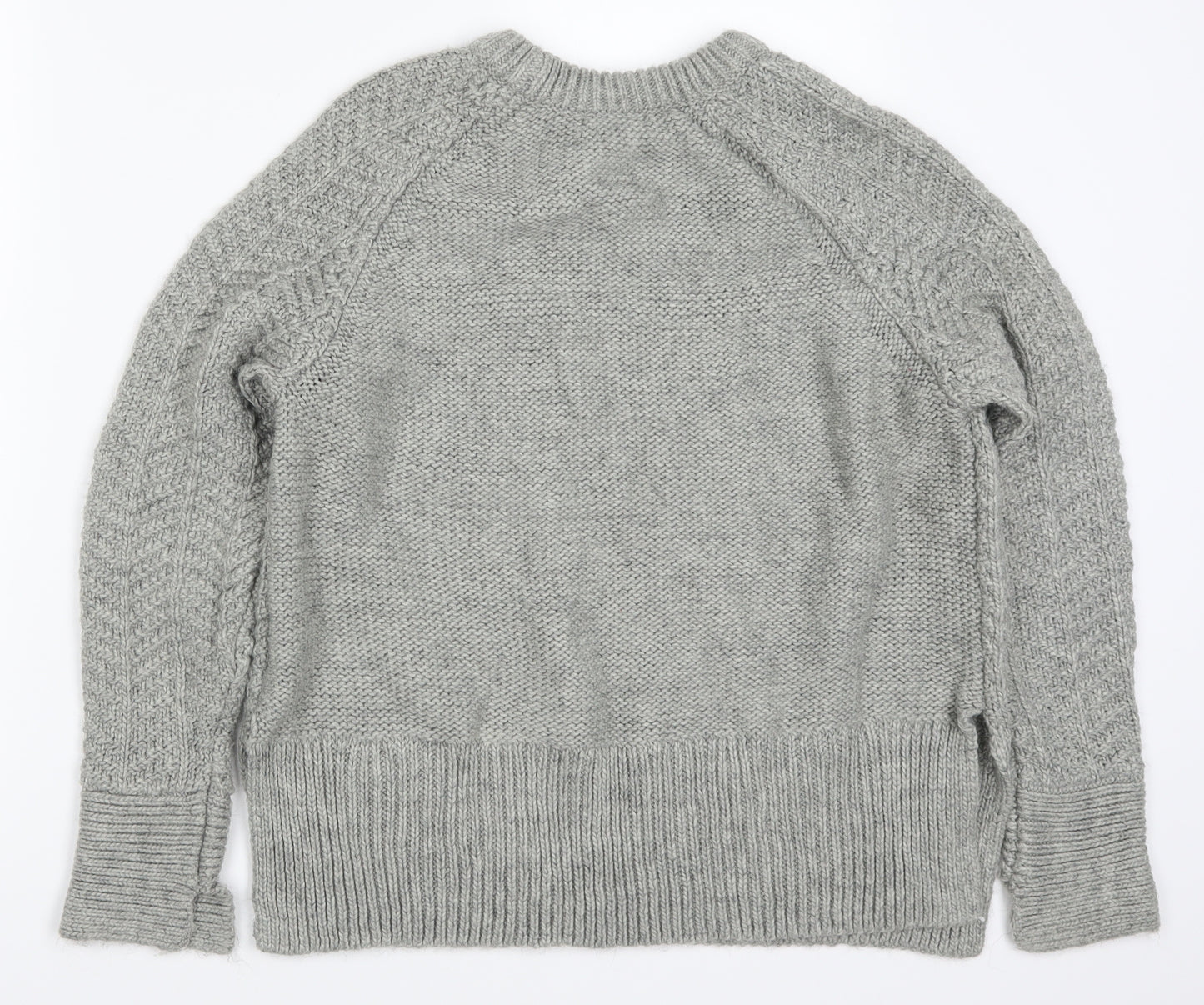 H&M Womens Grey  Knit Pullover Jumper Size S