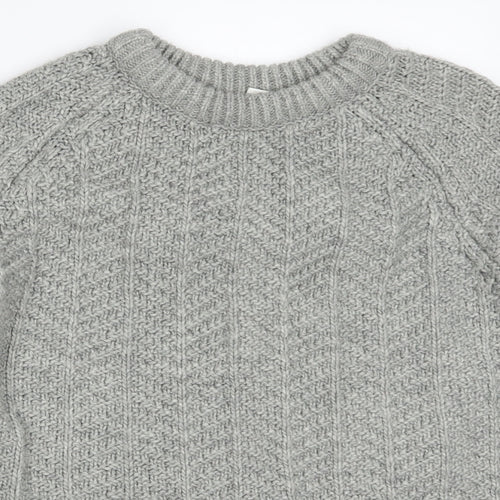 H&M Womens Grey  Knit Pullover Jumper Size S
