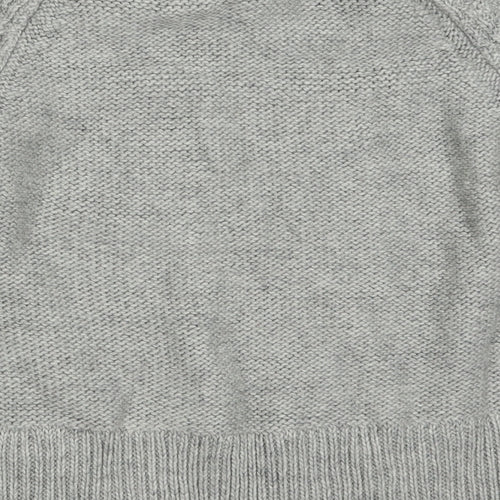H&M Womens Grey  Knit Pullover Jumper Size S