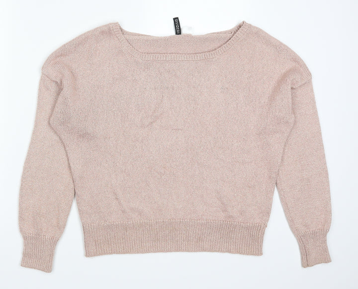 H&M Womens Pink   Pullover Jumper Size S