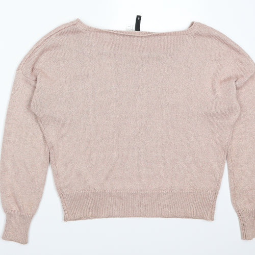 H&M Womens Pink   Pullover Jumper Size S