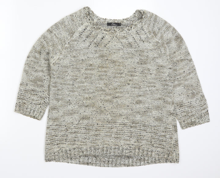 Bonmarché Womens Gold Pullover Jumper Size M