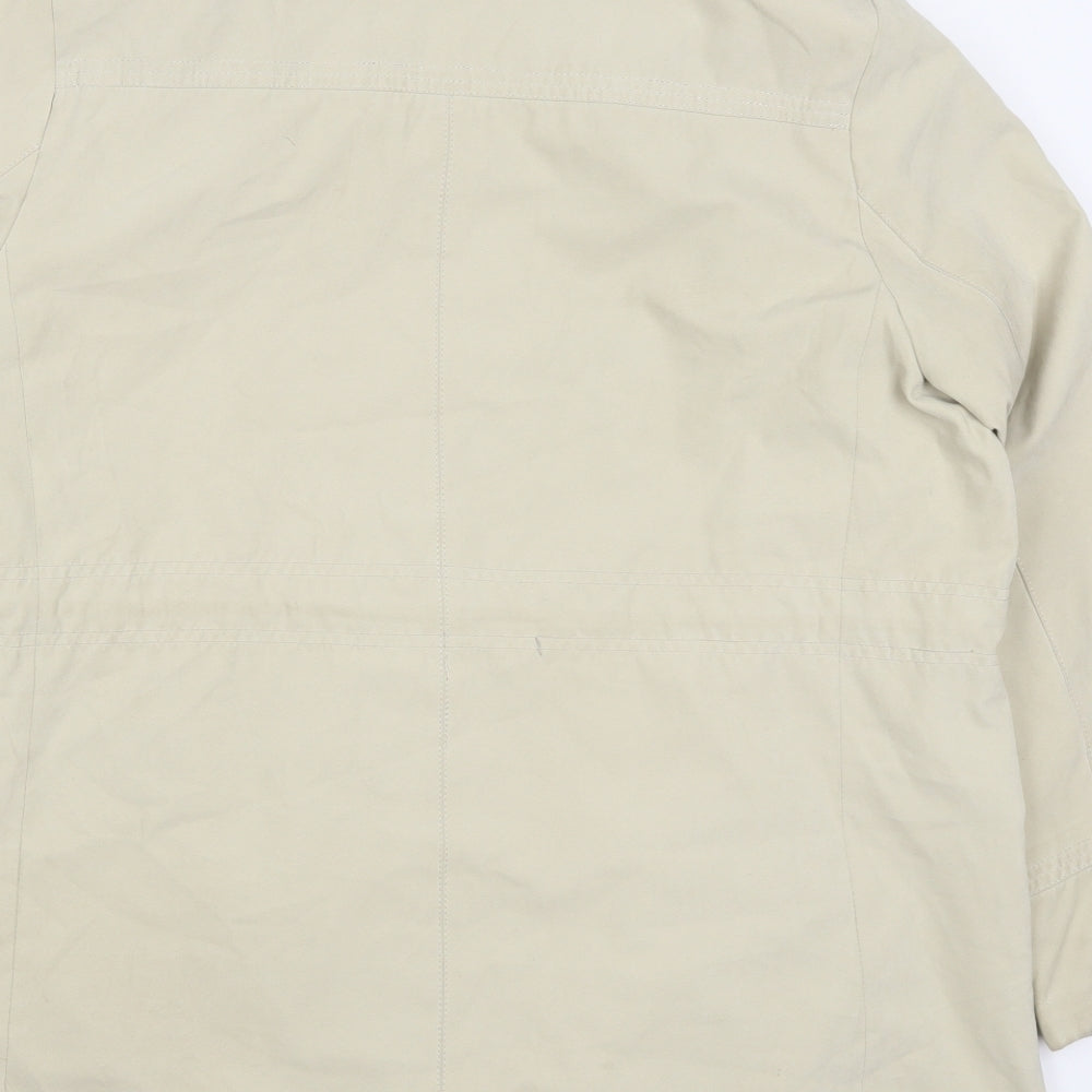 Preworn Womens Beige   Pea Coat Coat Size L