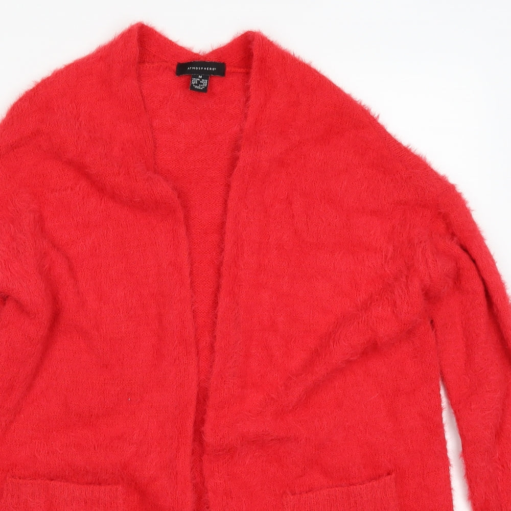 Atmosphere Womens Red  Knit Cardigan Jumper Size 10