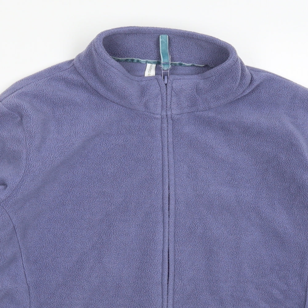 Marks and Spencer Womens Purple  Fleece Jacket  Size 20
