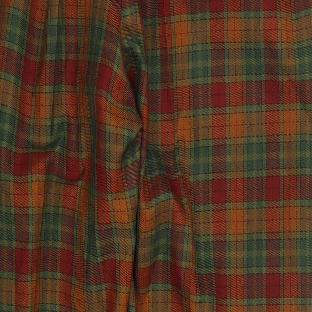 Johnstons of Elgin Womens Brown Check  Trousers  Size 18 L27 in
