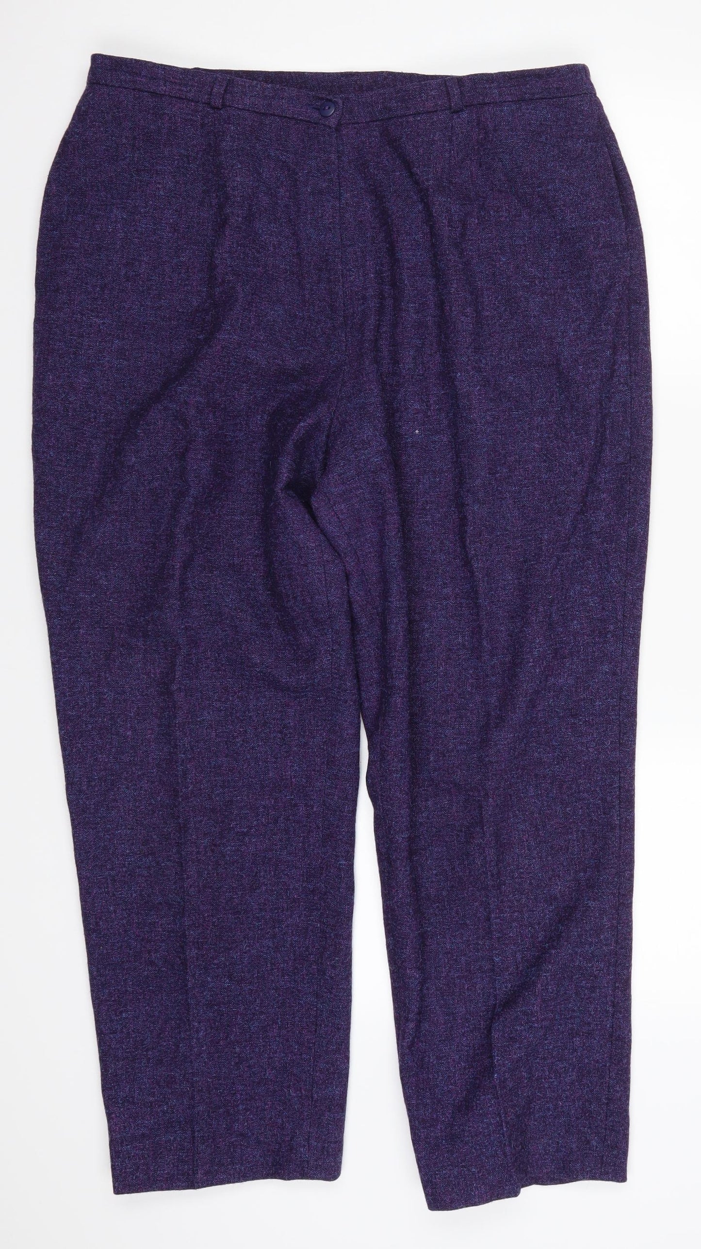 Penny Plain Womens Purple   Trousers  Size L L26 in