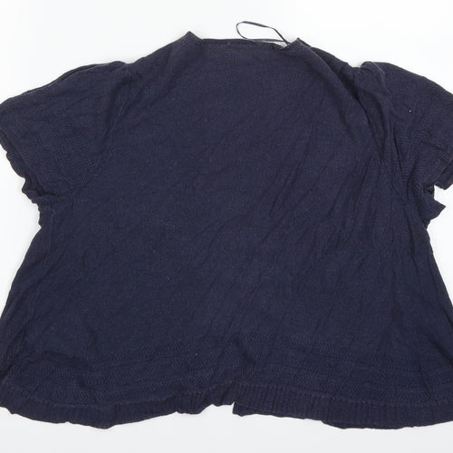 Marks and Spencer Womens Blue   Cardigan Jumper Size 16