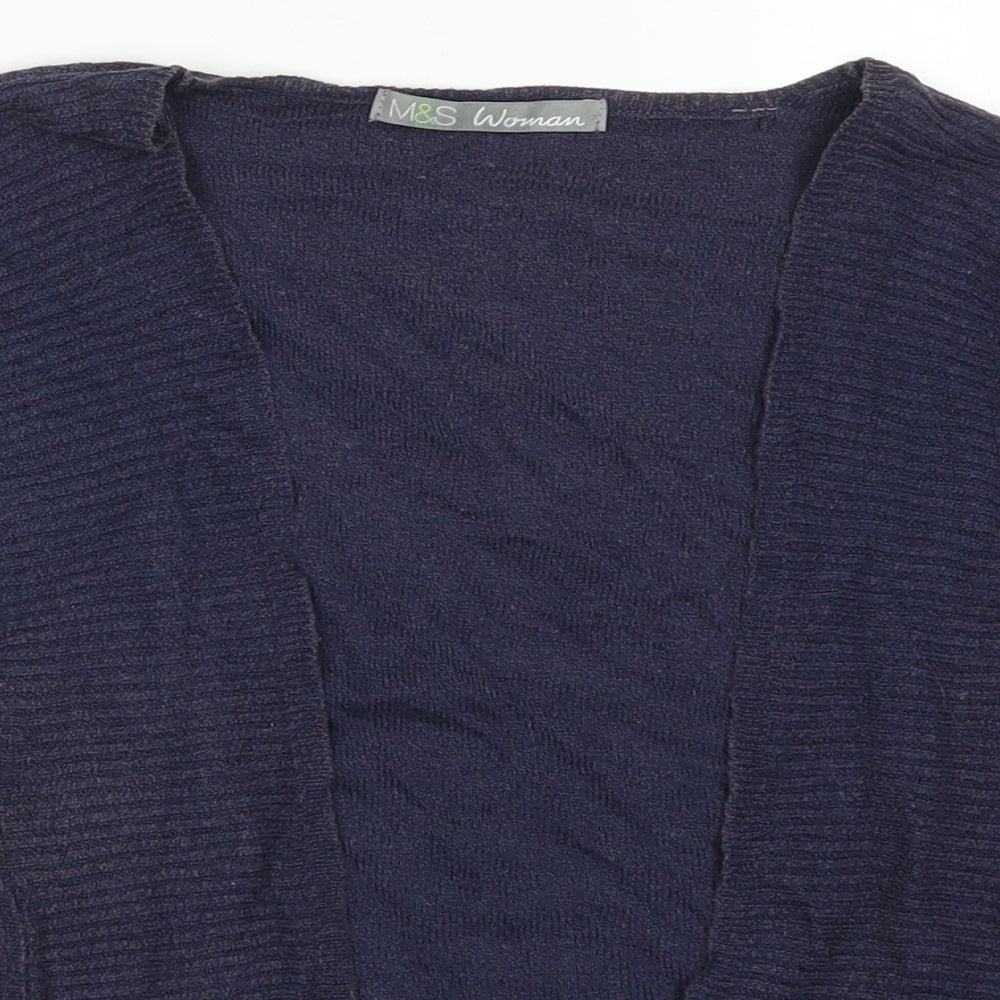 Marks and Spencer Womens Blue   Cardigan Jumper Size 16