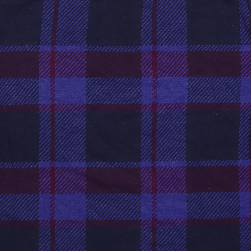 Marks and Spencer Womens Blue Check  Pullover Jumper Size 14