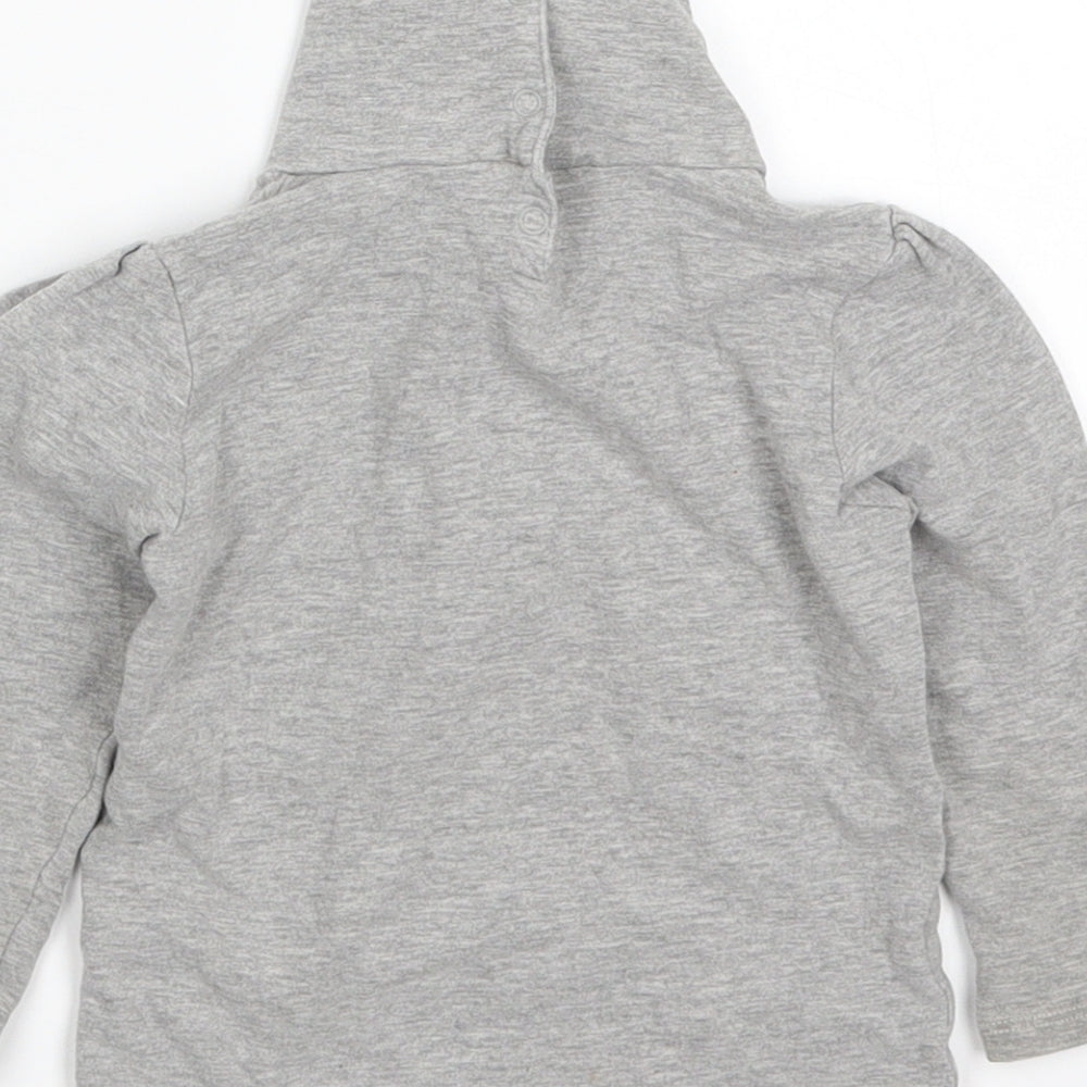 Preworn Girls Grey   Basic T-Shirt Size 2 Years