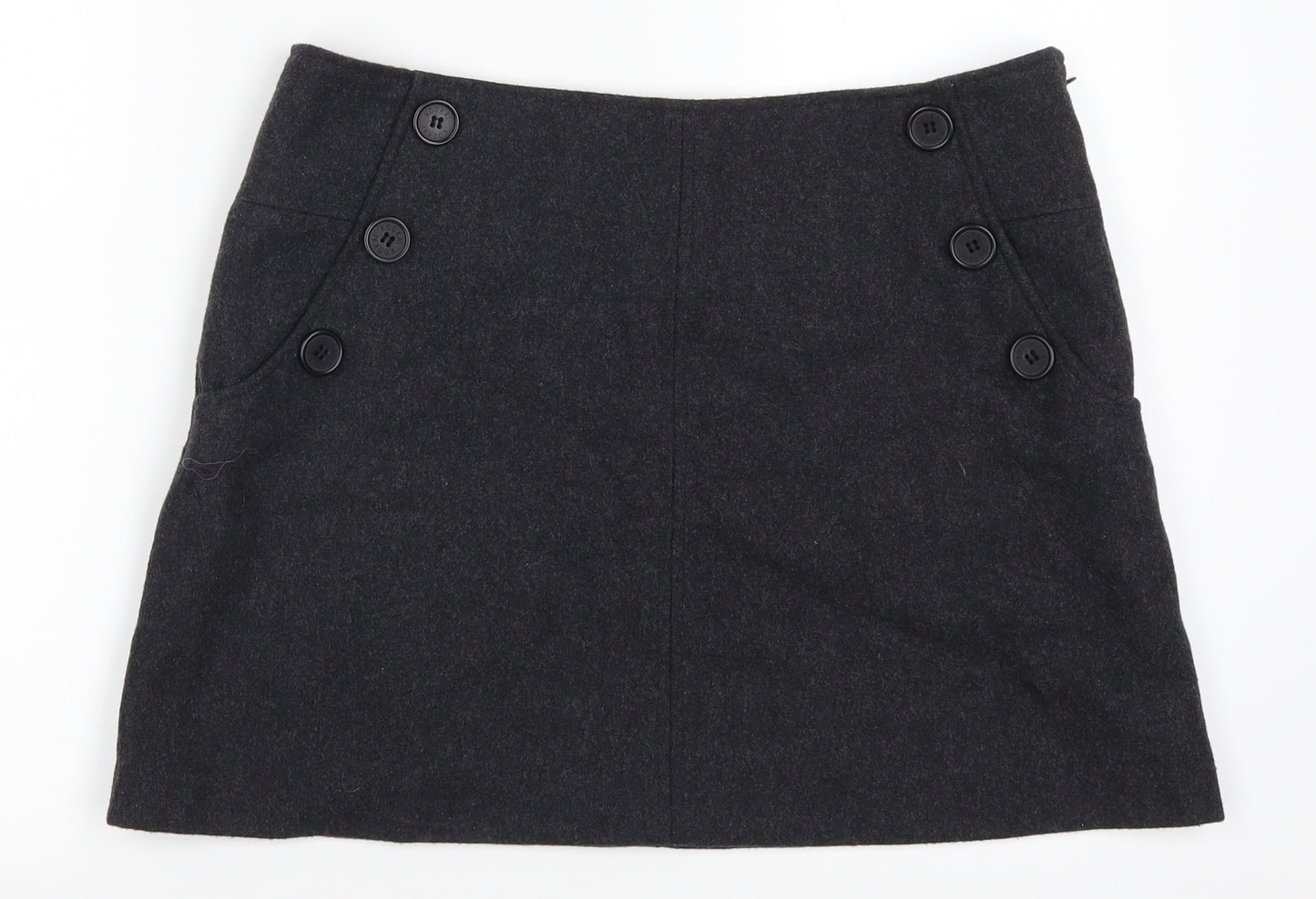 Kookai Womens Grey   A-Line Skirt Size 12