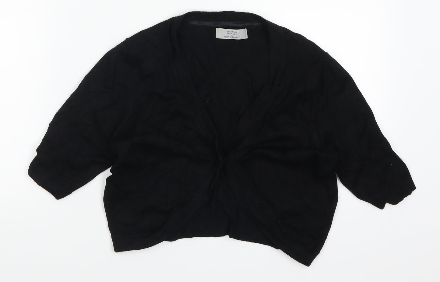 Marks and Spencer Womens Black   Cardigan Jumper Size 10